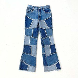 Amazing vintage 90s patchwork jeans!